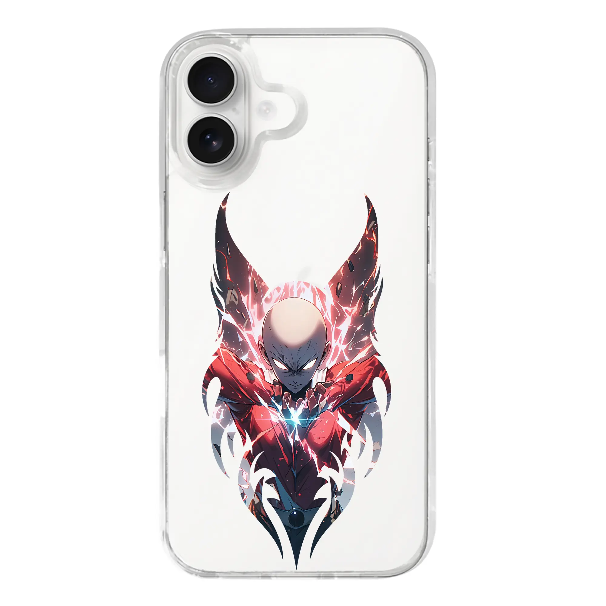 ワンパンマン グッズ サイタマ - iPhone 17シリーズ 透明スマホケース – 薄型・耐衝撃・精密フィット保護カバー